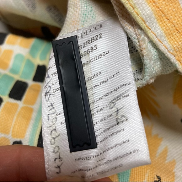 Emilio Pucci Blouse top extra small Peplum Snap up southwestern western vintage - Picture 10 of 12